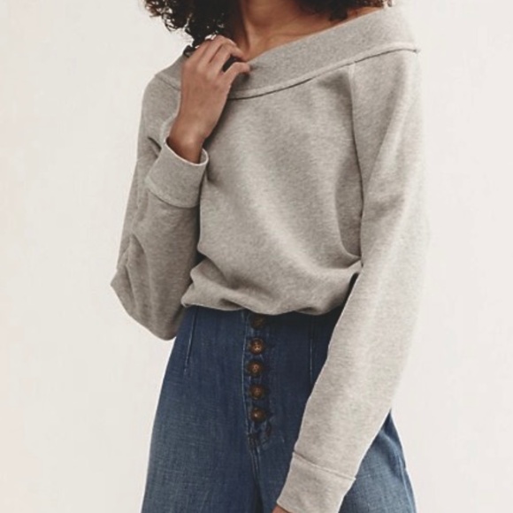 Free People (Intimately) You Bet Sweatshirt Bodysuit - Picture 1 of 11